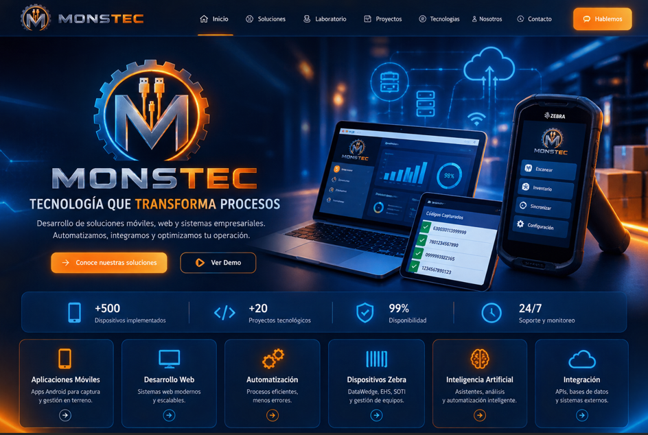 MONSTEC - Tecnología que transforma procesos